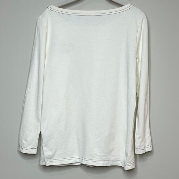 J.Crew Ivory Je T'Aime NYC Shirt Size XS 100% Cotton I Love NYC - Picture 7 of 10